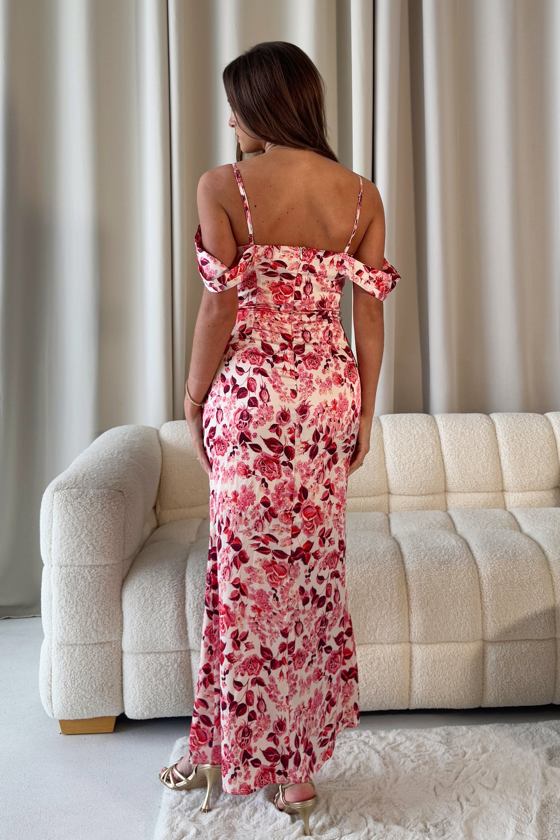 Madeline Mermaid Maxi Dress Red