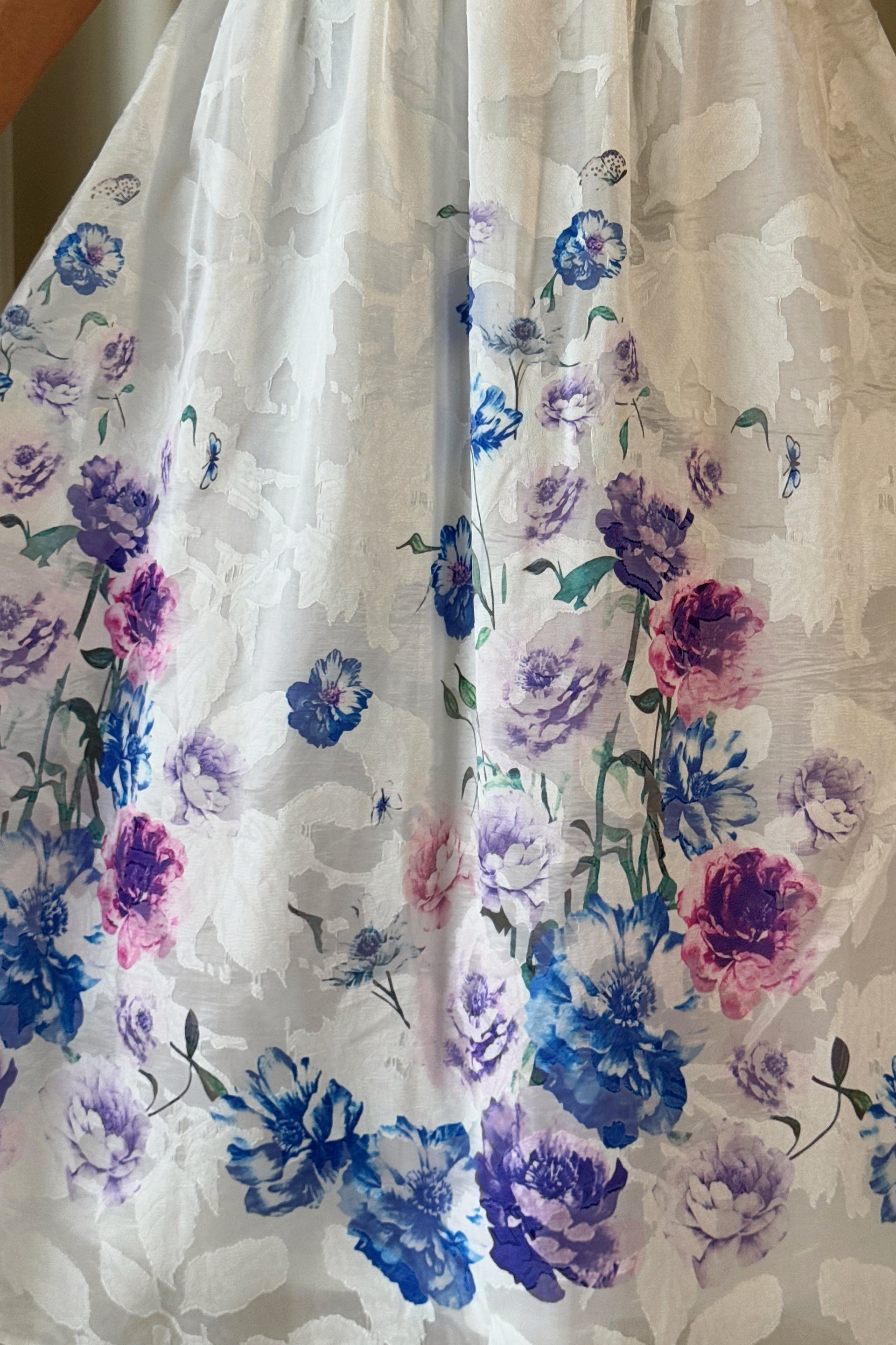 Lucy Printed Burnout Midi Dress