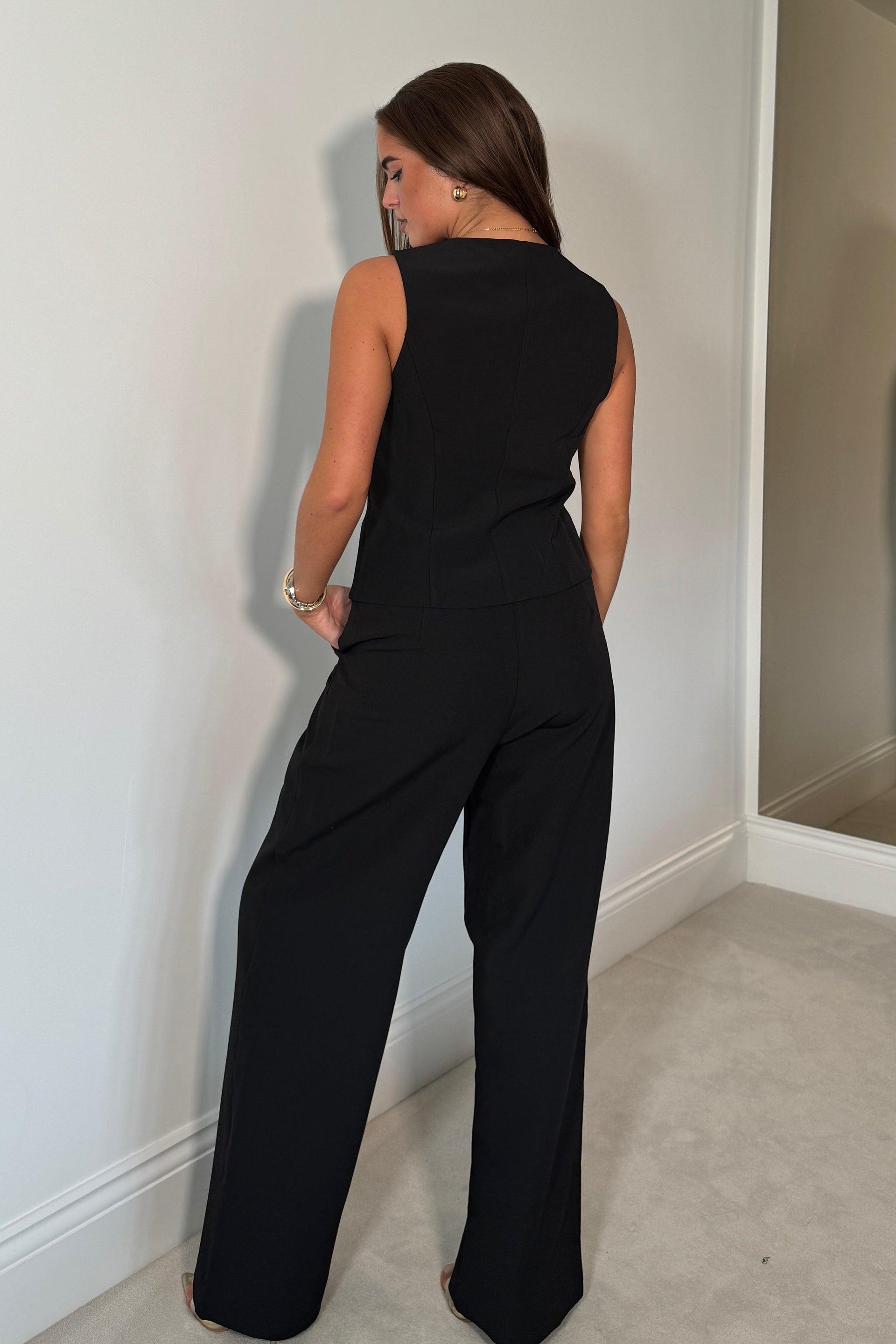 Bobbi Tailored Waistcoat Black