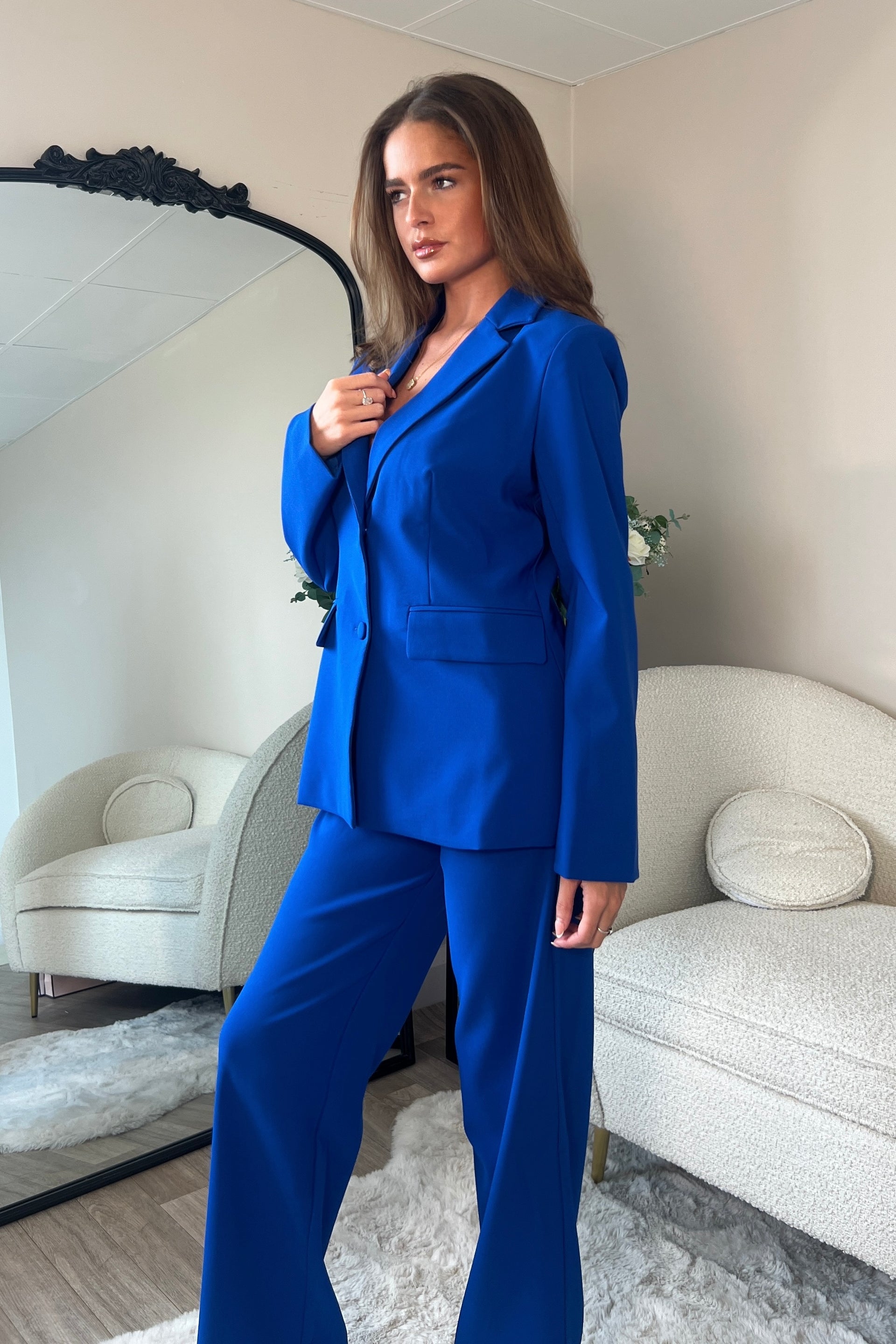 Stevie Classic Fitted Blazer Royal Blue