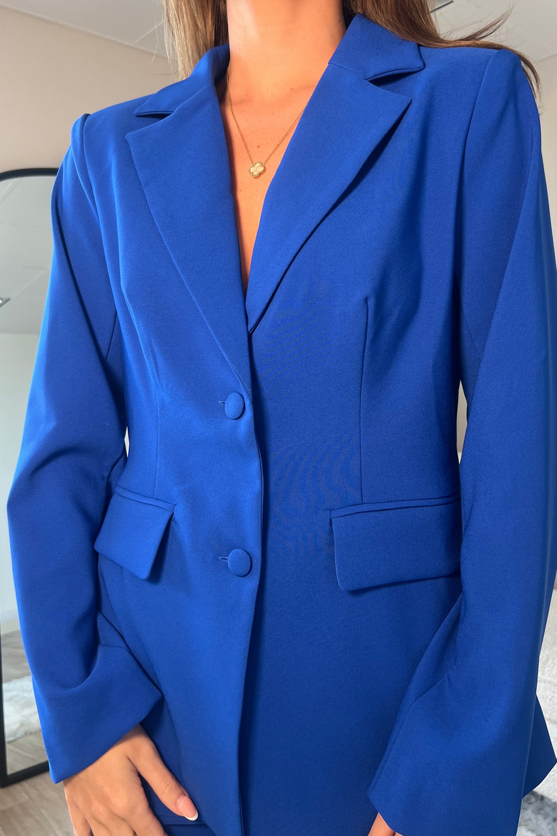 Stevie Classic Fitted Blazer Royal Blue
