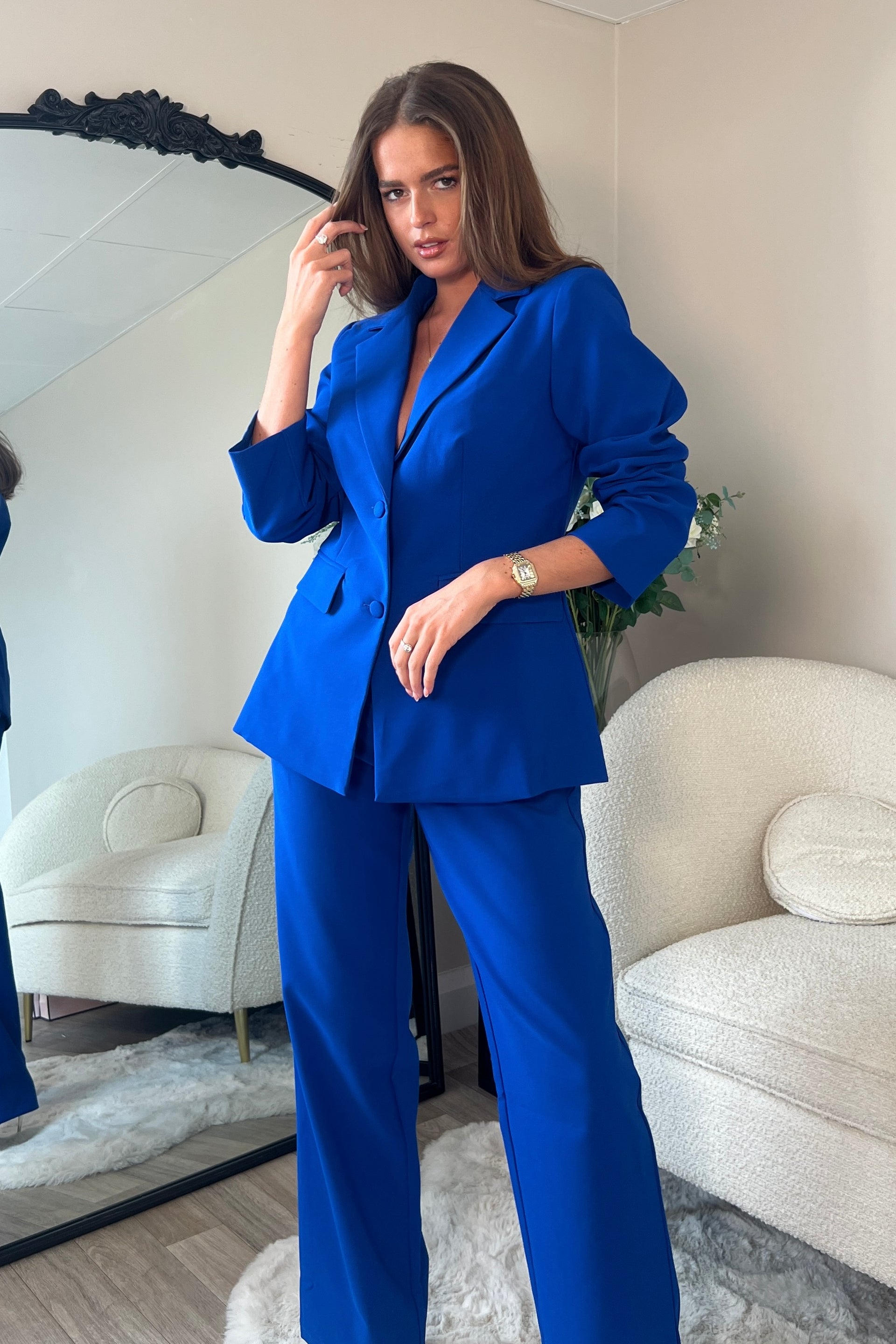 Stevie Classic Fitted Blazer Royal Blue