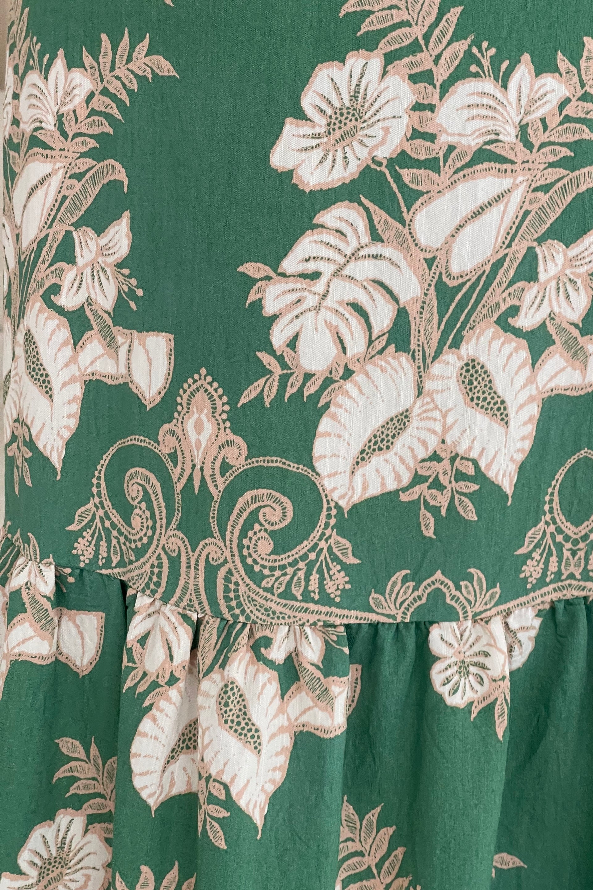 Blossom Green Floral Skirt