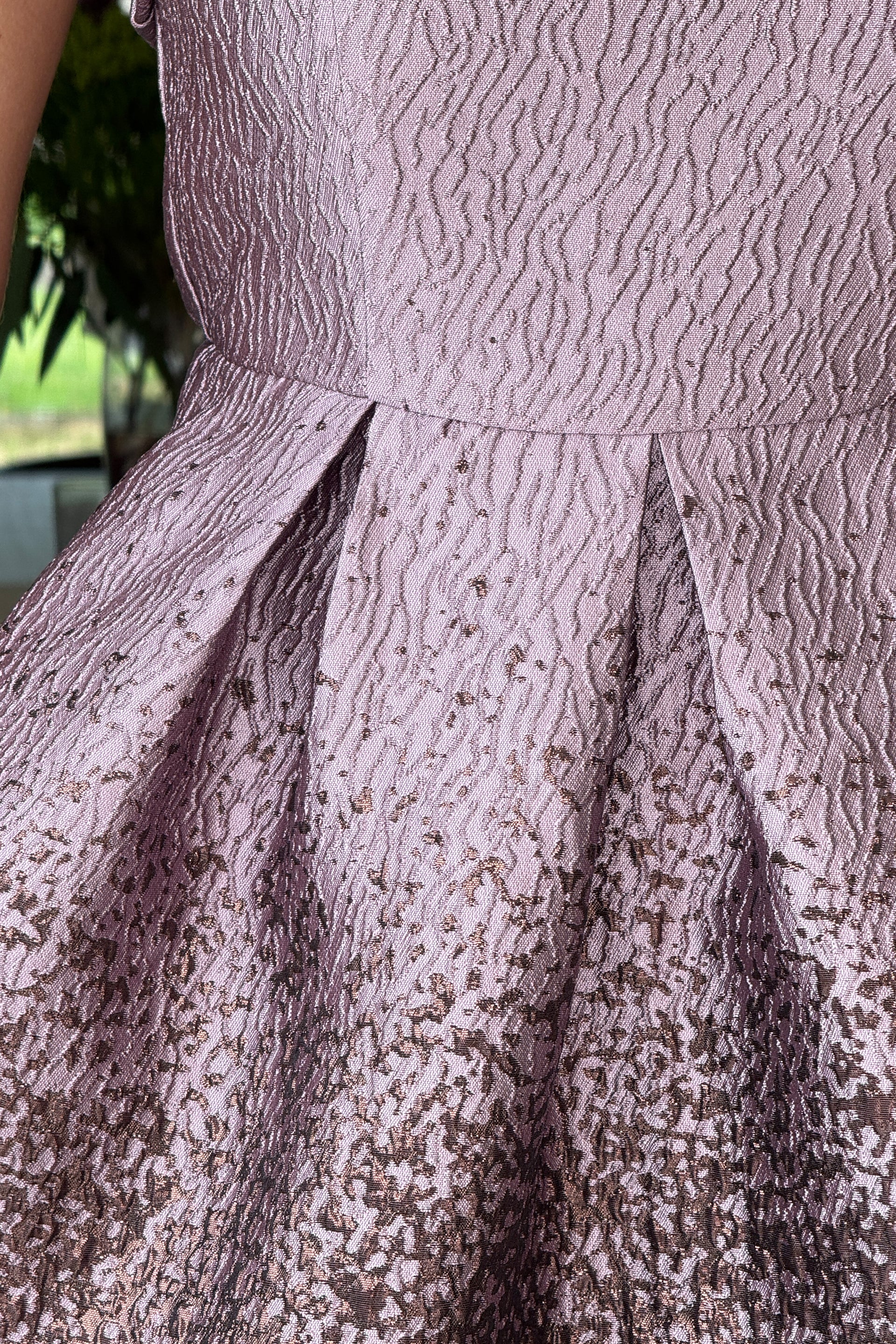 Danni Strapless Bandeau Midi Dress Lilac Ombre