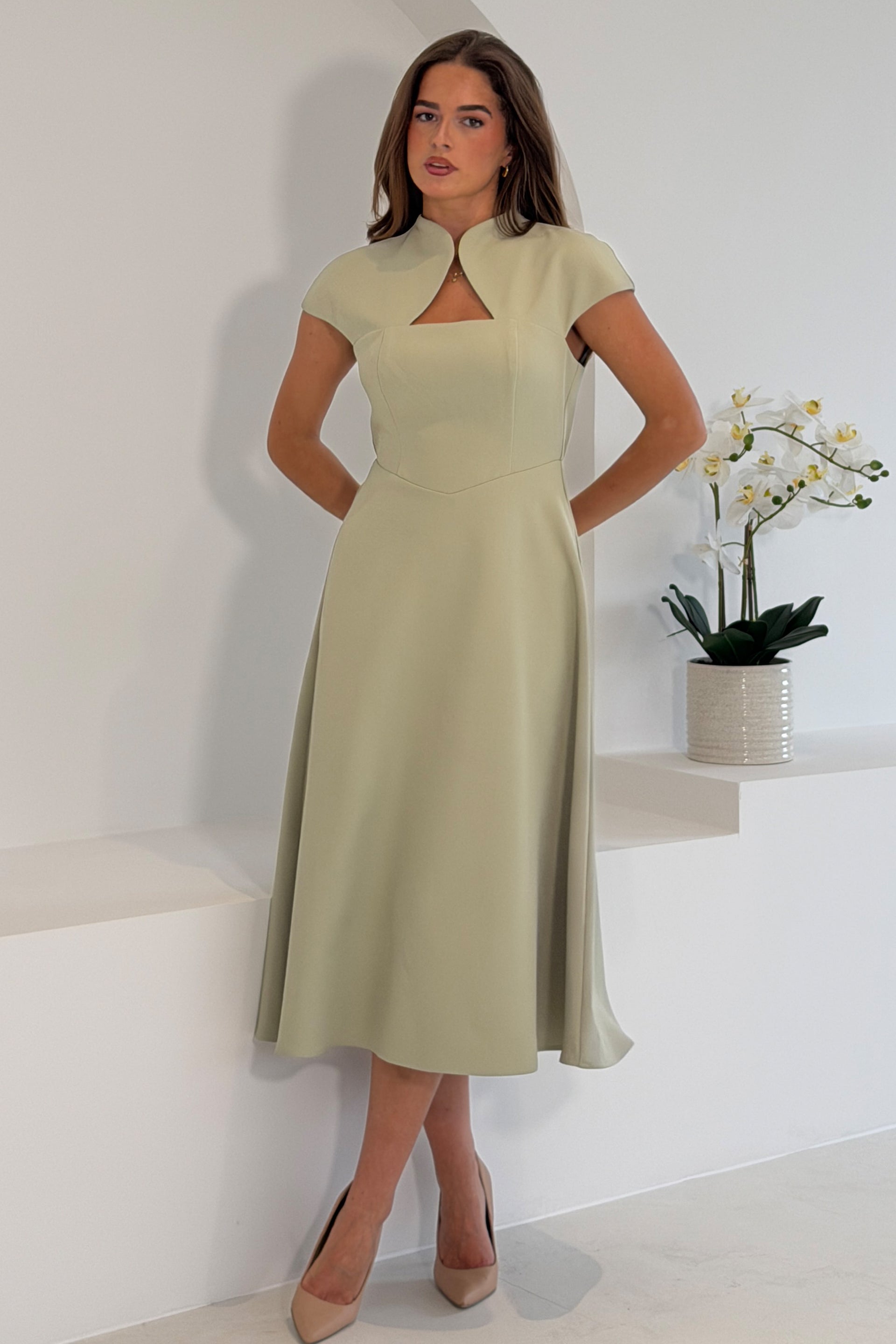 Amora Midi Dress Sage