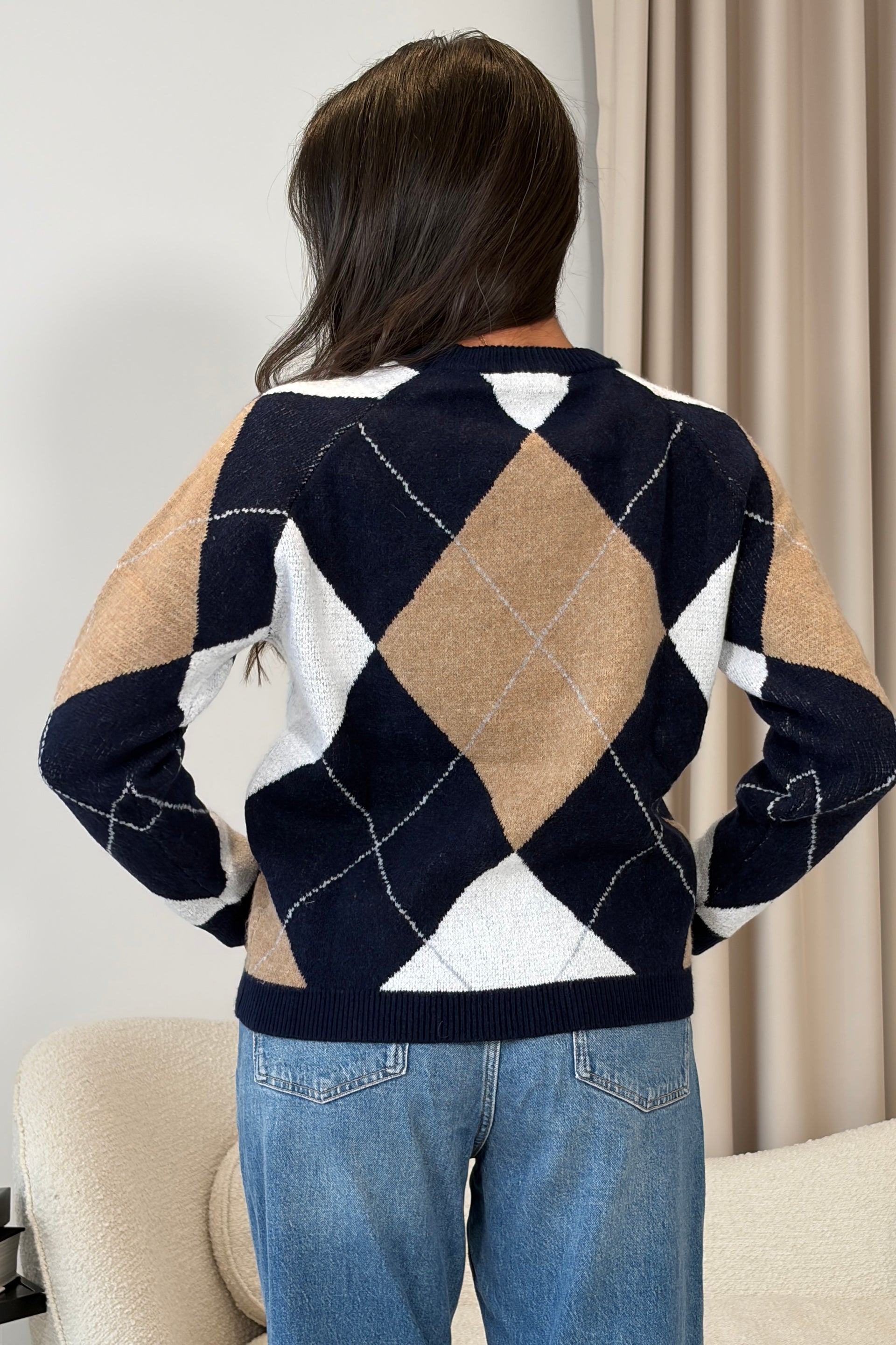 Kris Knit Jumper Navy