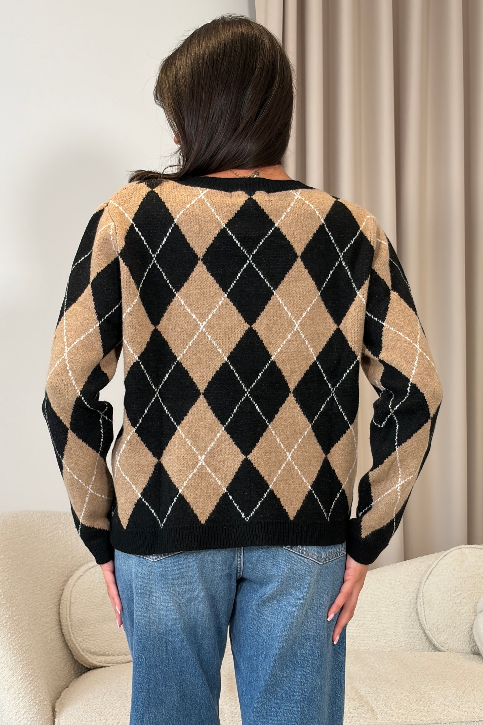 Katie Pearl knit Cardigan Black