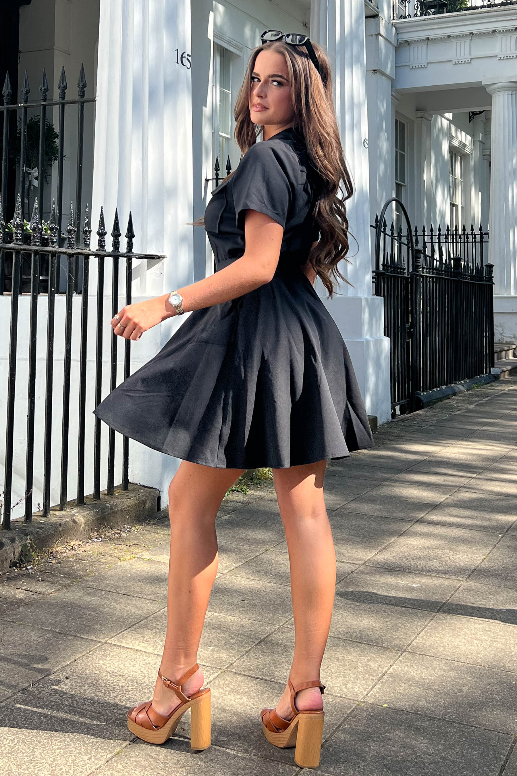 Willa Black Military Style Dress Girl In Mind Willa Black Military Style Dress Girl In Mind