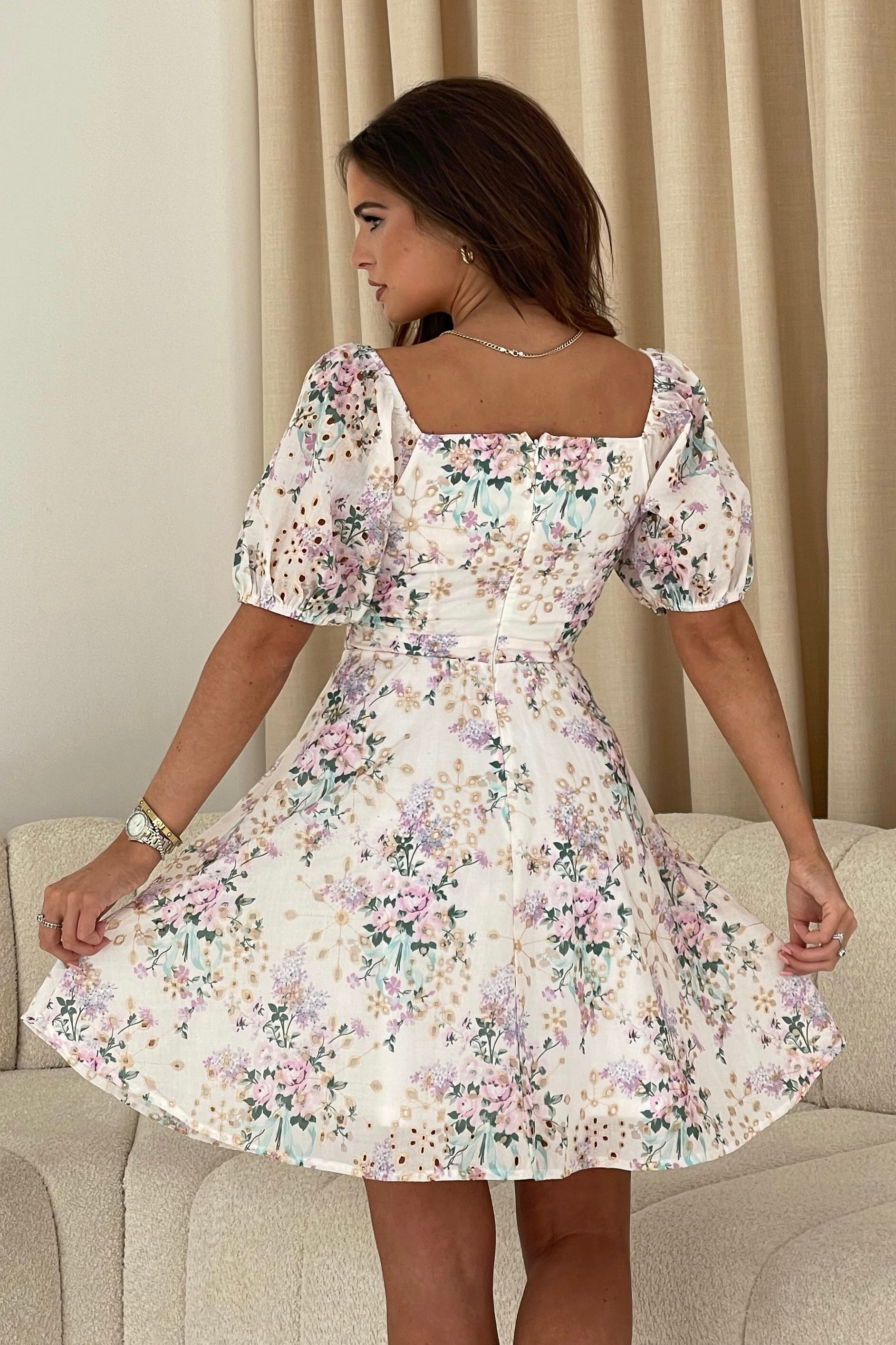 Broderie Anglaise Mini Dress main image 0