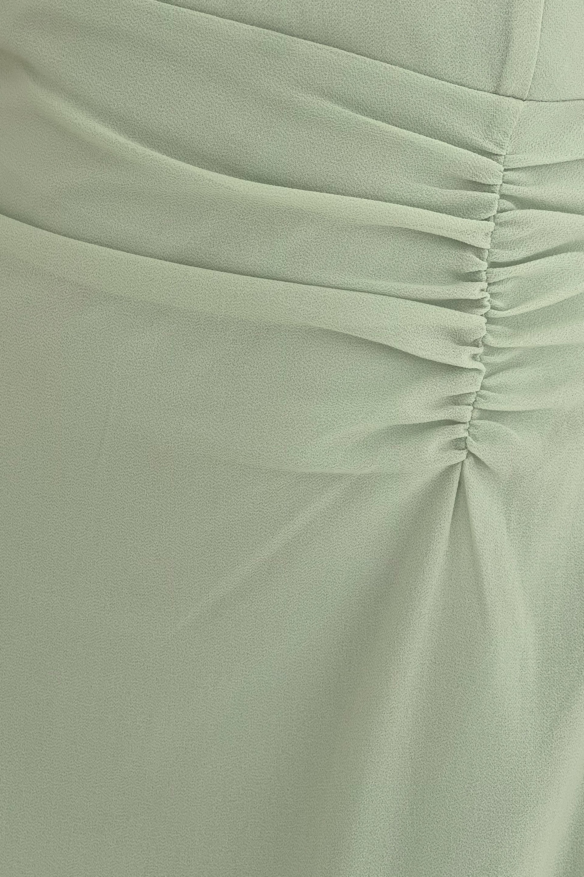 Heidi Sage Ruched Midi Dress Girl In Mind Heidi Sage Ruched Midi Dress Girl In Mind
