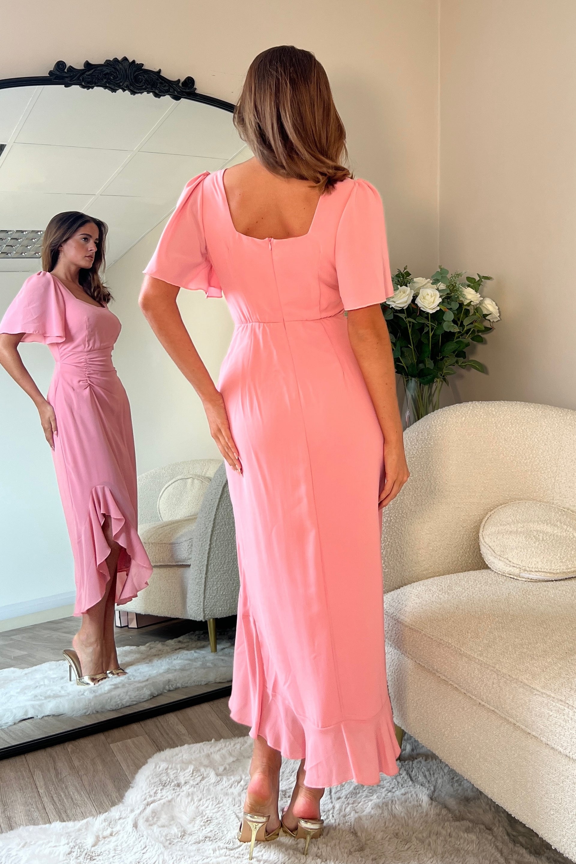 Helena Midi Dress - Blush main image 1