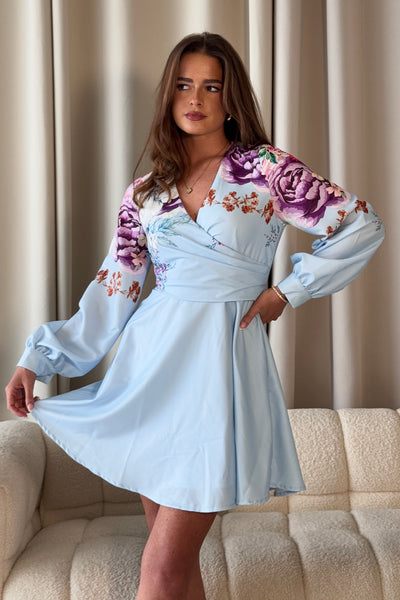 Floral Wrap Top Floral Skater Dress With Sleeves Ruth Blue Floral Wrap Mini Skater Dress Girl In Mind Floral Wrap Top Floral Skater Dress With Sleeves Ruth Blue Floral Wrap Mini Skater Dress Girl In Mind
