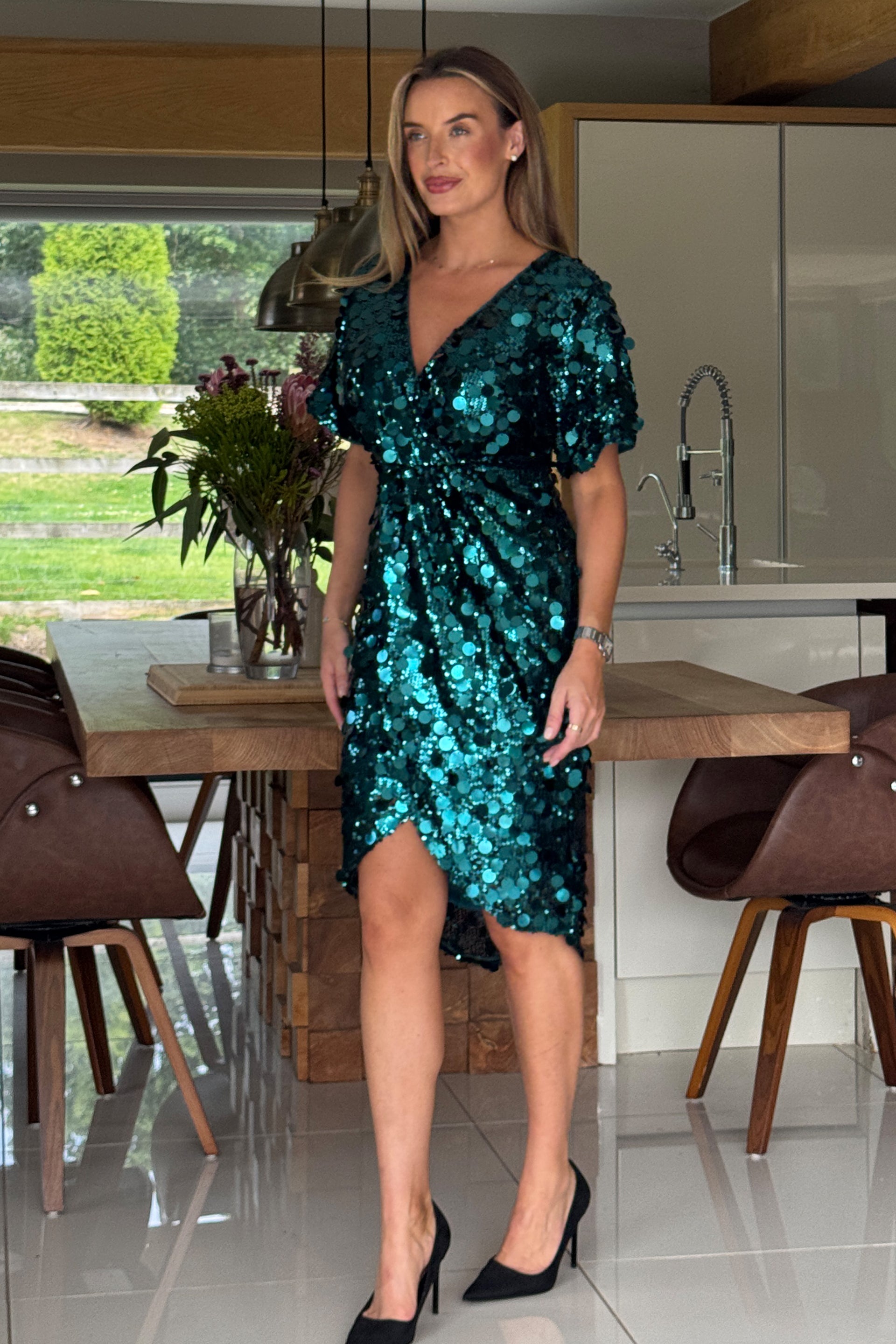 style cheat green sequin dress GREEN SEQUIN STRAPLESS DRESS | CULT MIA
