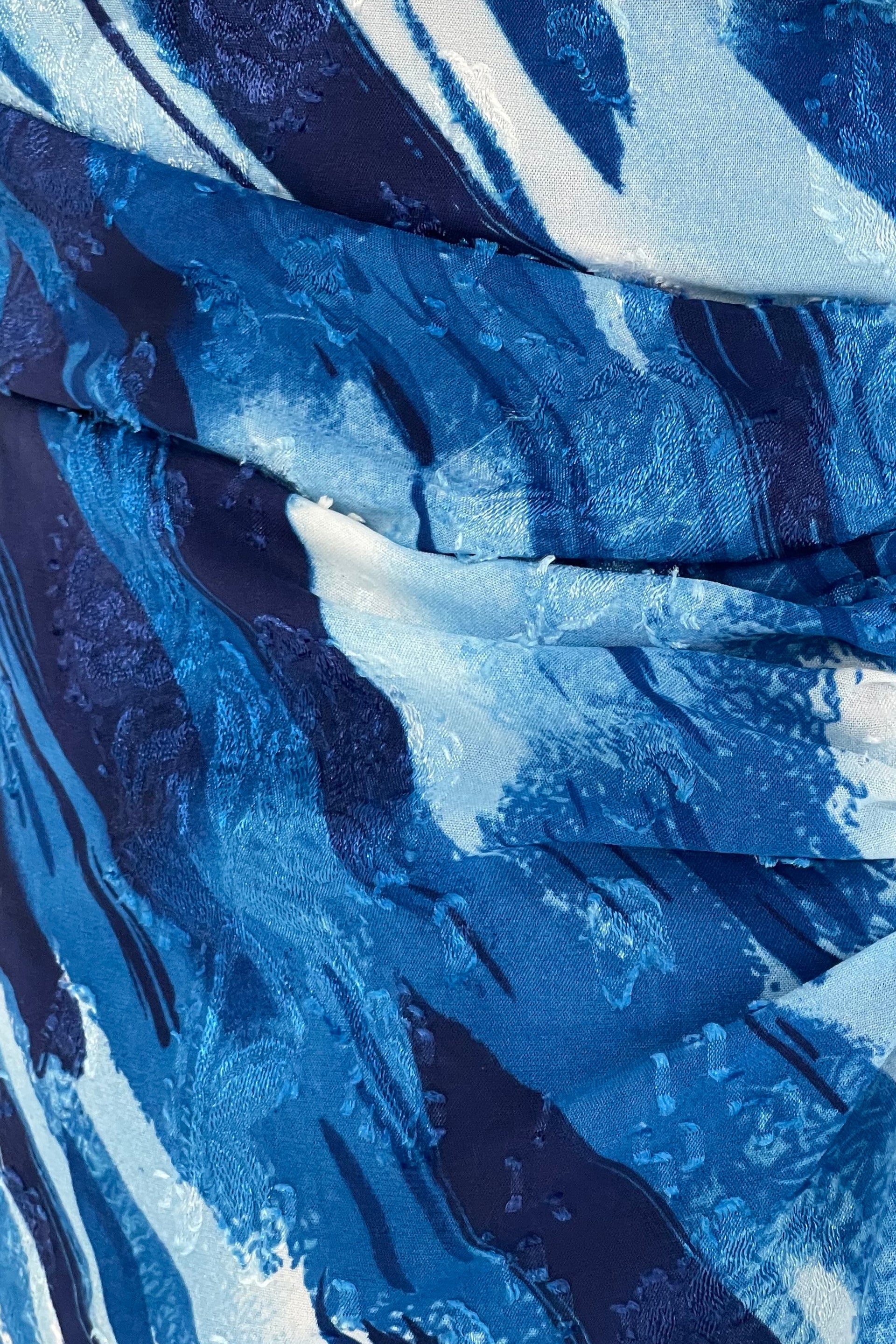 Heidi Blue Abstract Burnout Ruched Midi Dress Girl In Mind Heidi Blue Abstract Burnout Ruched Midi Dress Girl In Mind