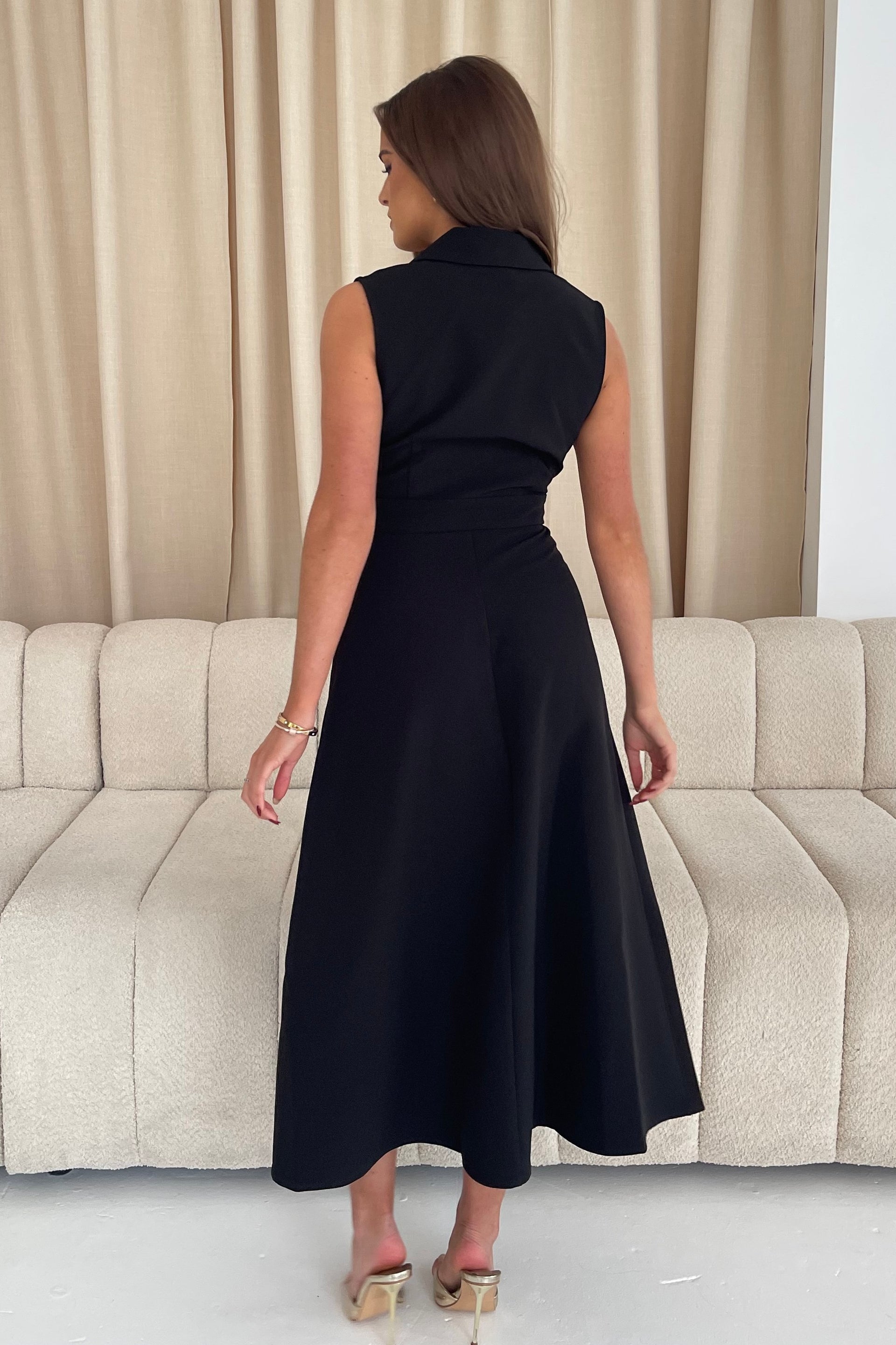 cameron midi dress in black likely LIKELY Cameron Dress