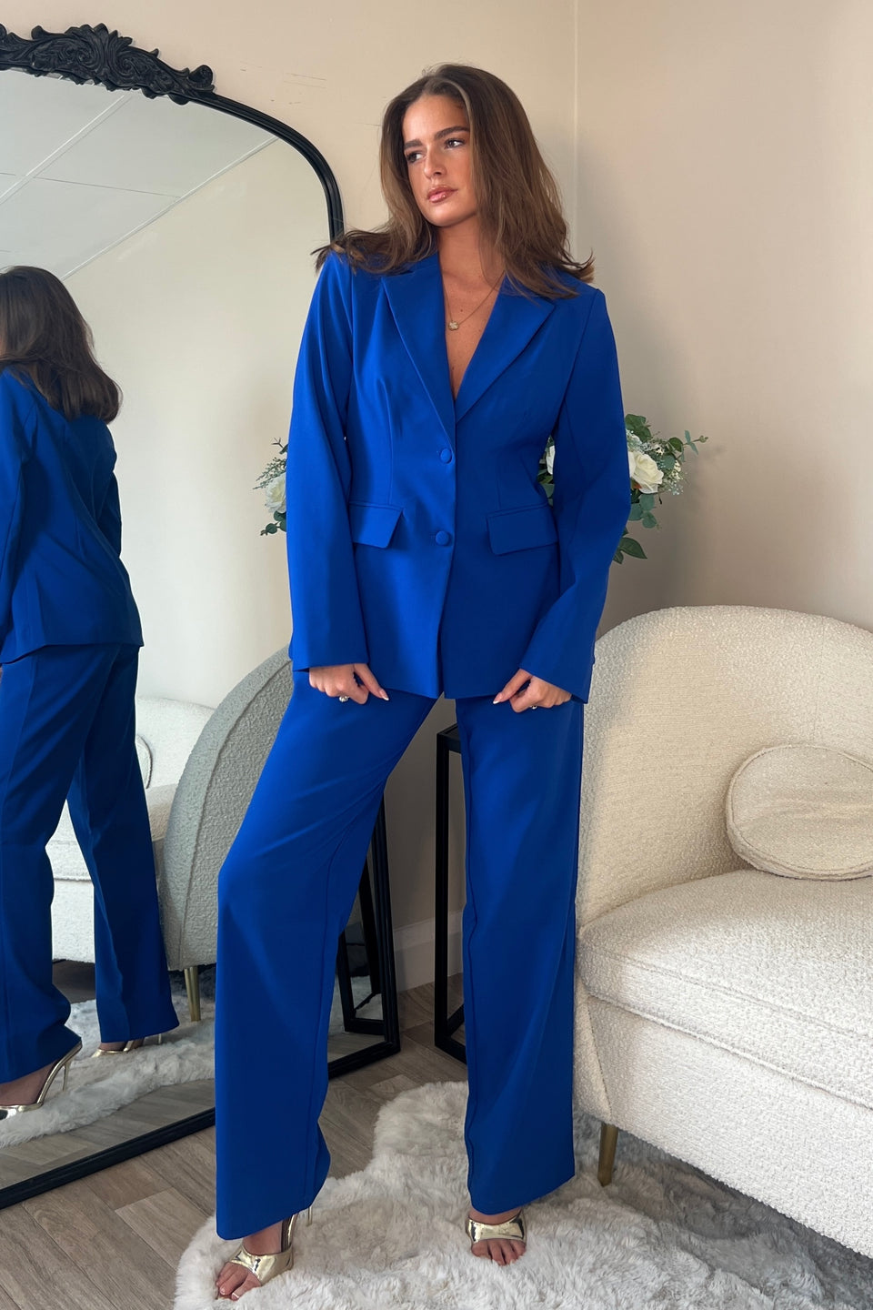 Stevie Classic Fitted Blazer Royal Blue