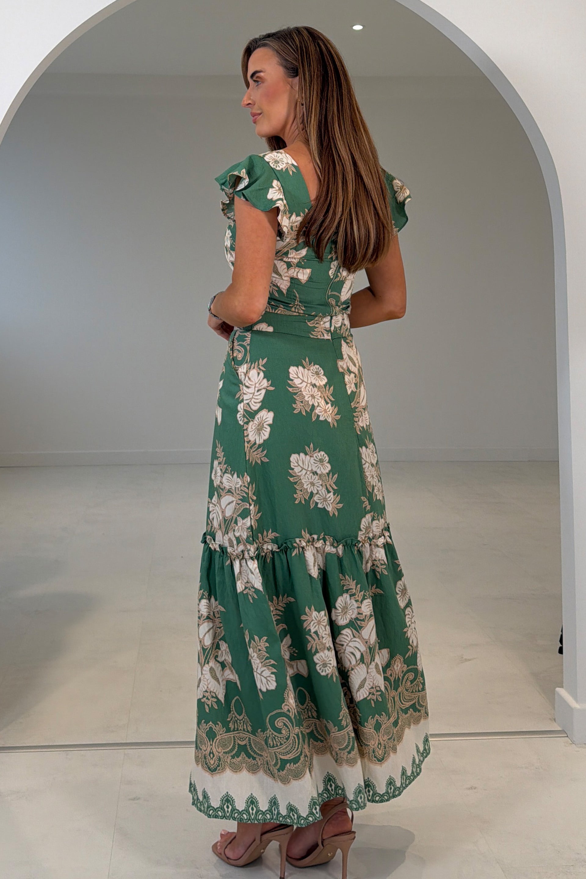 Blossom Green Floral Print Top