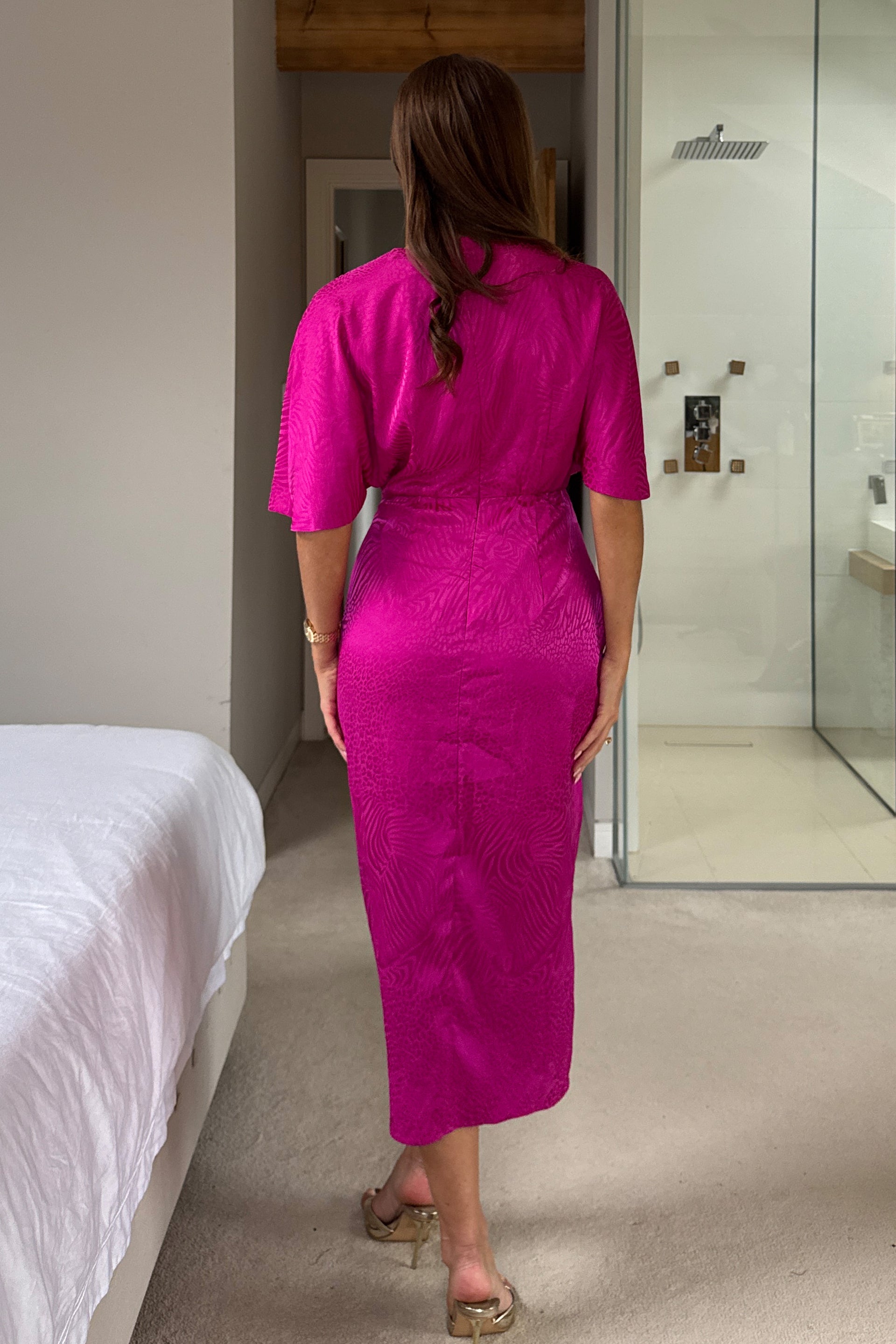 knee length dresses for ladies Shelly Girl Knit midi dress – Grace and Clark main image 0