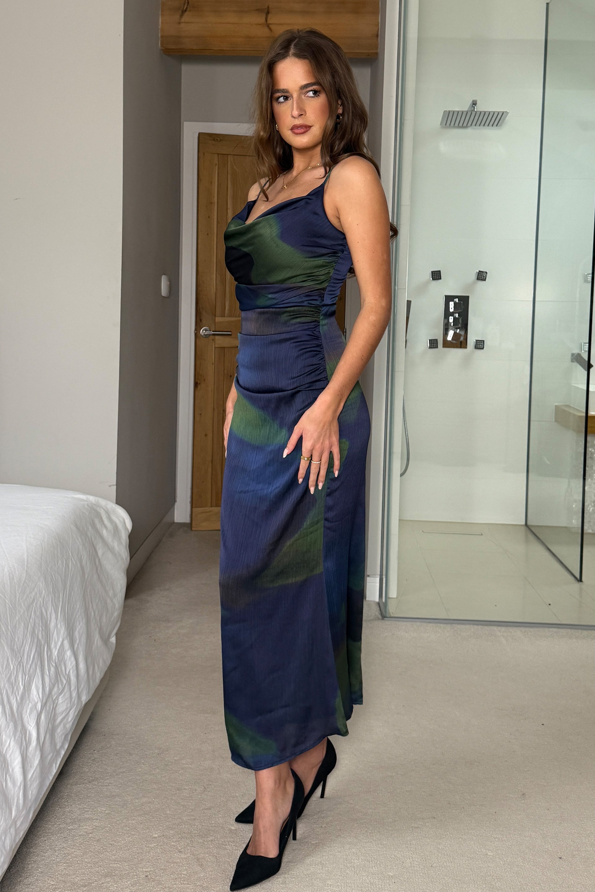 Molly Slip Midi Dress Blue