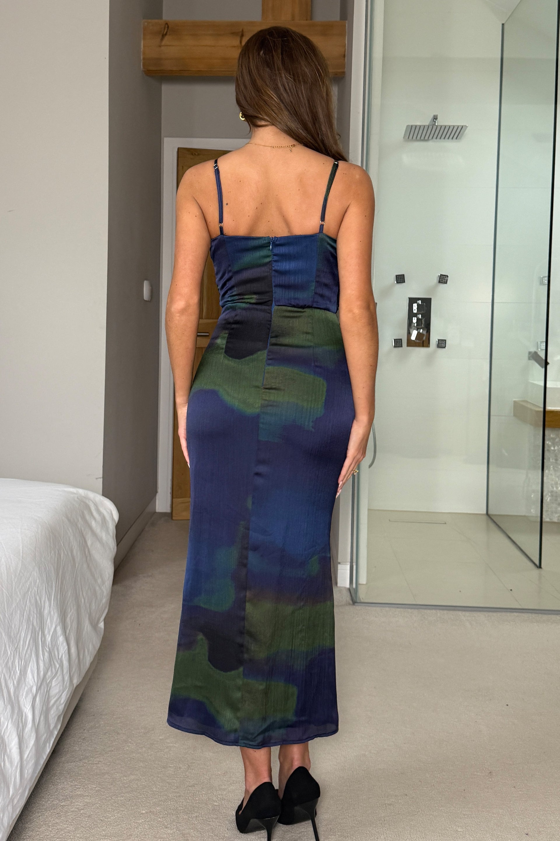 Molly Slip Midi Dress Blue