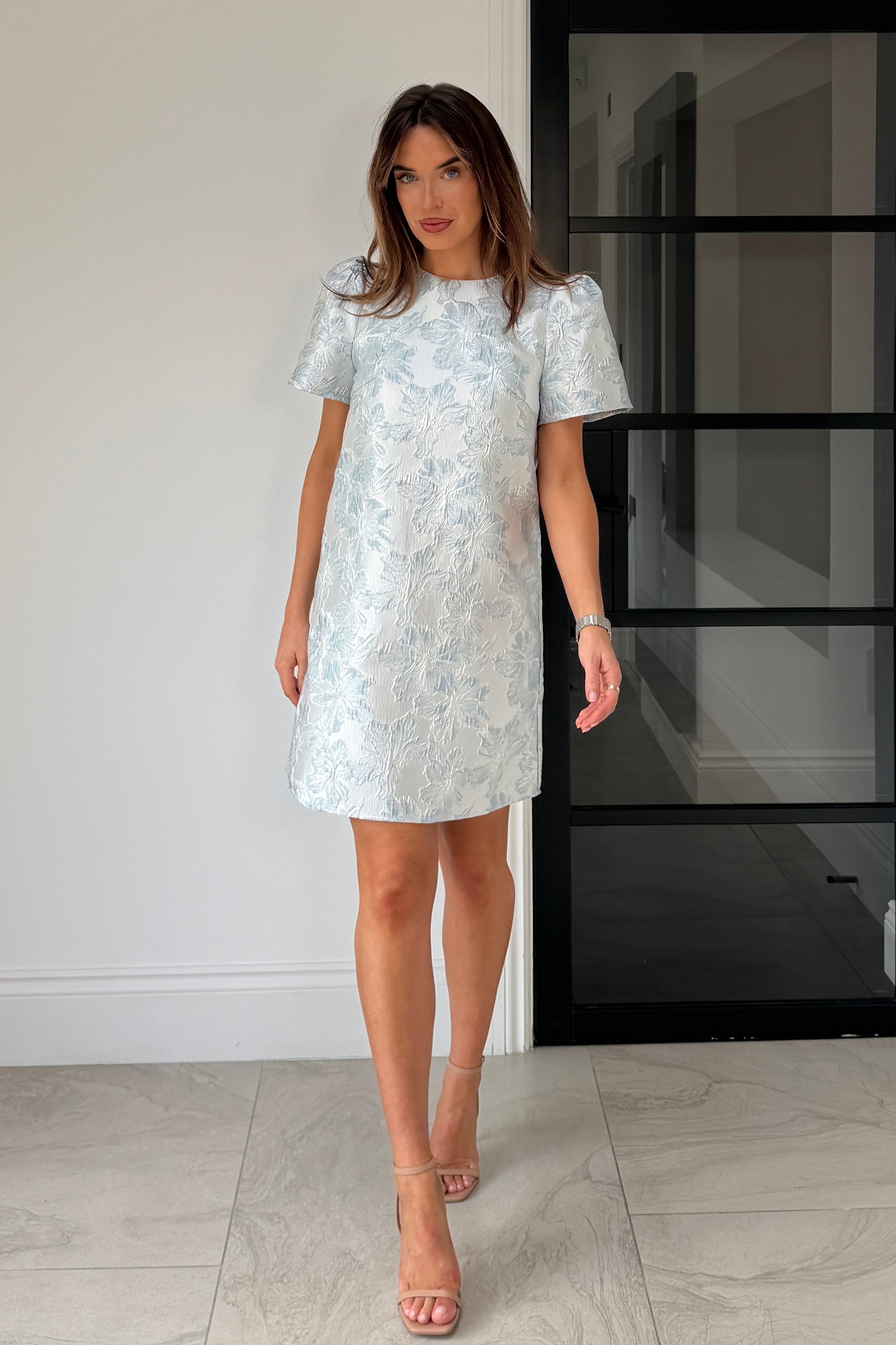 Keisha Mini Shift Dress Blue – Girl In Mind