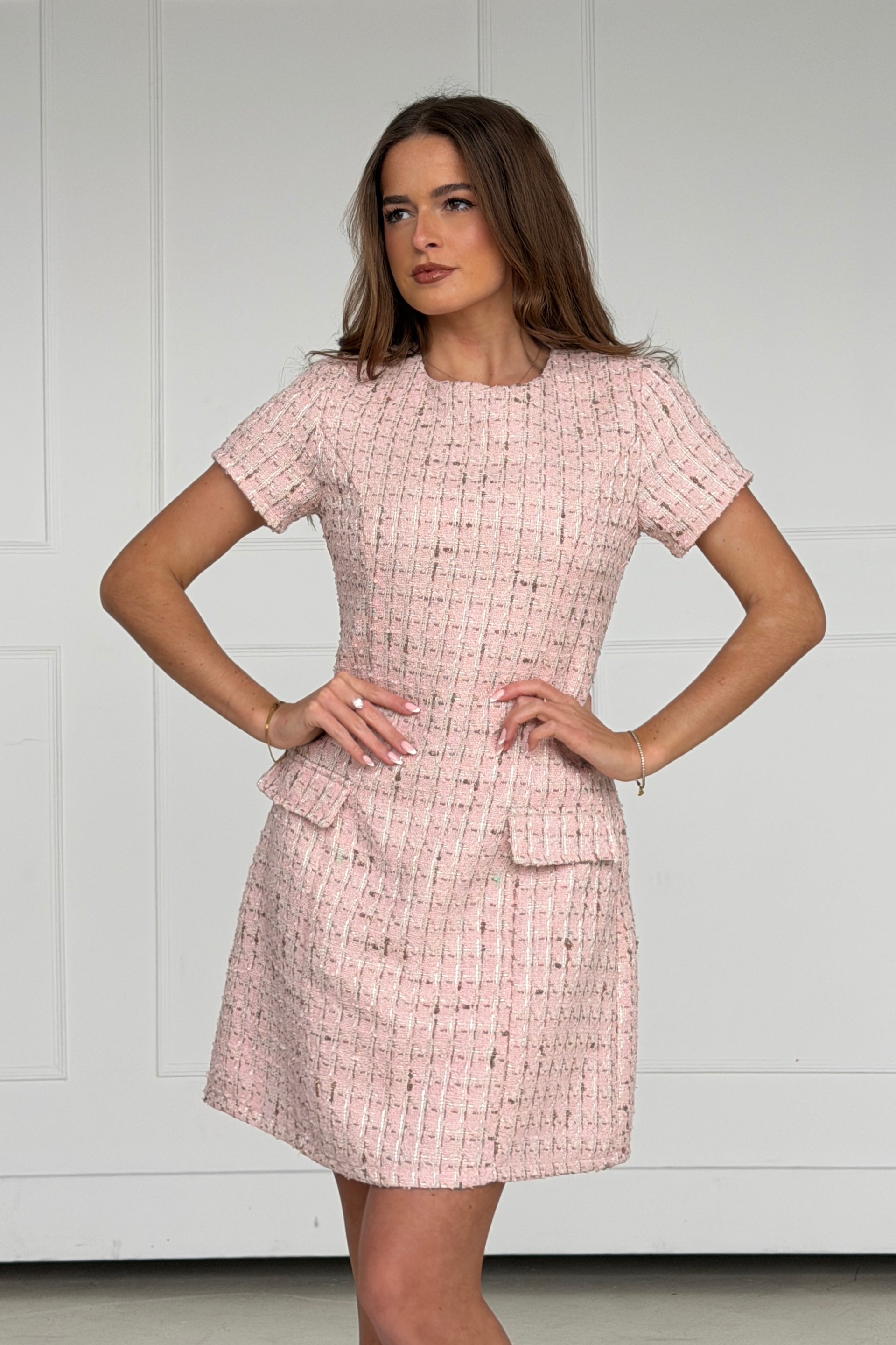 Babett Short sleeve Mini Dress Pink