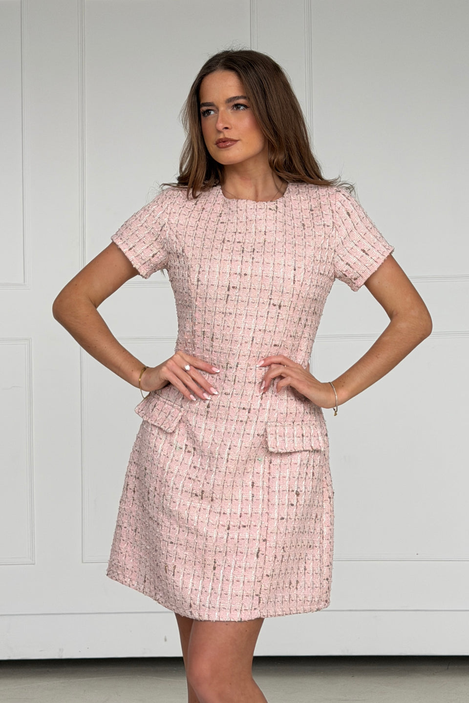 Babett Short sleeve Mini Dress Pink