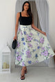 Kristen Midi Skater Skirt Green