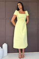Valentina Midi Dress Yellow